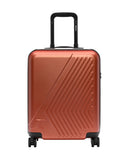 Trolley K-WAY unisex K4125ZW EUDOXIE LOGO Arancio rigido tasca ruote girevoli