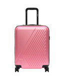 Trolley K-WAY unisex K4125ZW EUDOXIE LOGO Rosa rigido tasca ruote girevoli