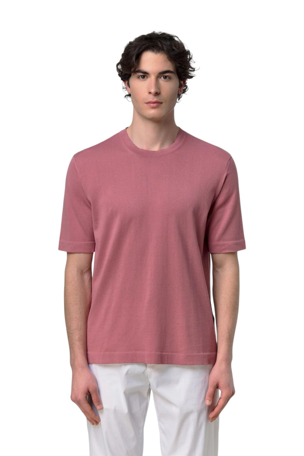 K-WAY T-shirt K-WAY uomo K4126SW1 WH7 Rosa K4126SW WH7 