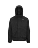 K-WAY unisex K5122MW ROCHE Black waterproof jacket pockets logo hood