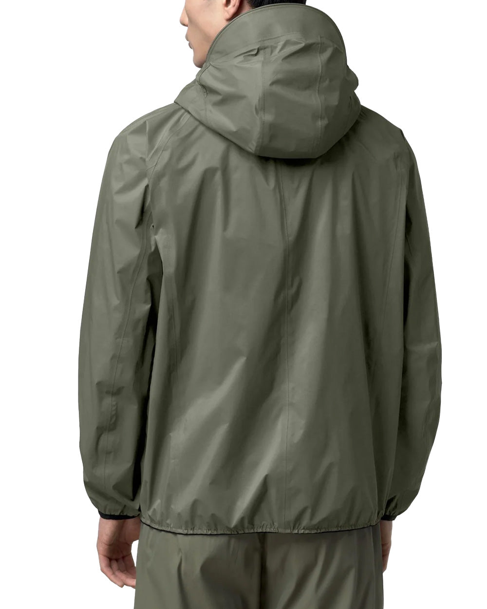 K-WAY Giubbino K-WAY unisex K5122MW ROCHE Verde impermeabile cappuccio tasche fitting regolare K5122MW V15 