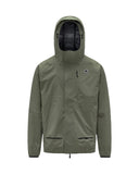 K-WAY unisex jacket K5122MW ROCHE Green waterproof hood pockets regular fit