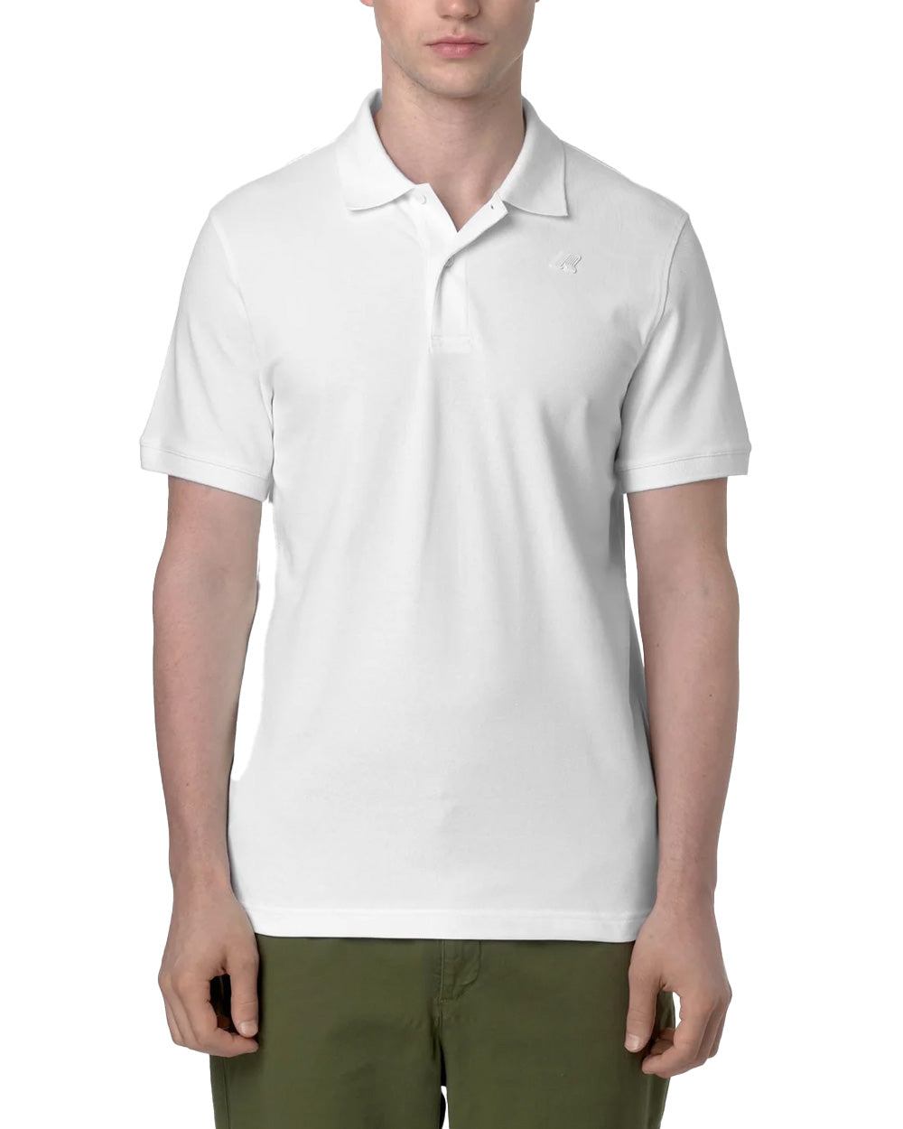 K-WAY Polo K-WAY uomo K5127BW AMEDEE PIQUE SLIM Bianca K5127BW 001 