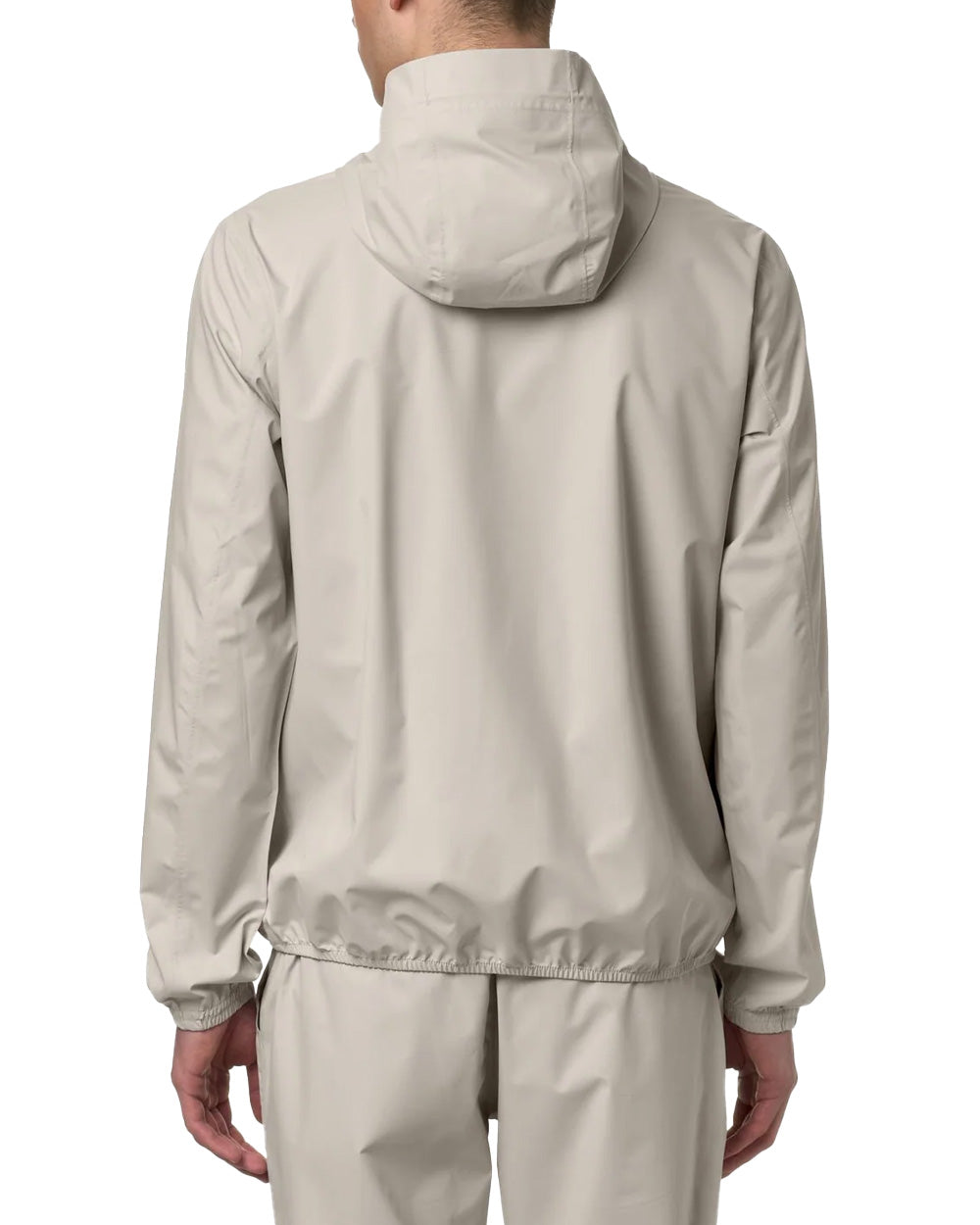K-WAY Giubbino K-WAY uomo K5127QW JACK STRETCH DOT Beige cappuccio zip tasche slim K5127QW 634 