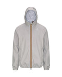 Giubbino K-WAY uomo K5127QW JACK STRETCH DOT Beige cappuccio zip tasche slim