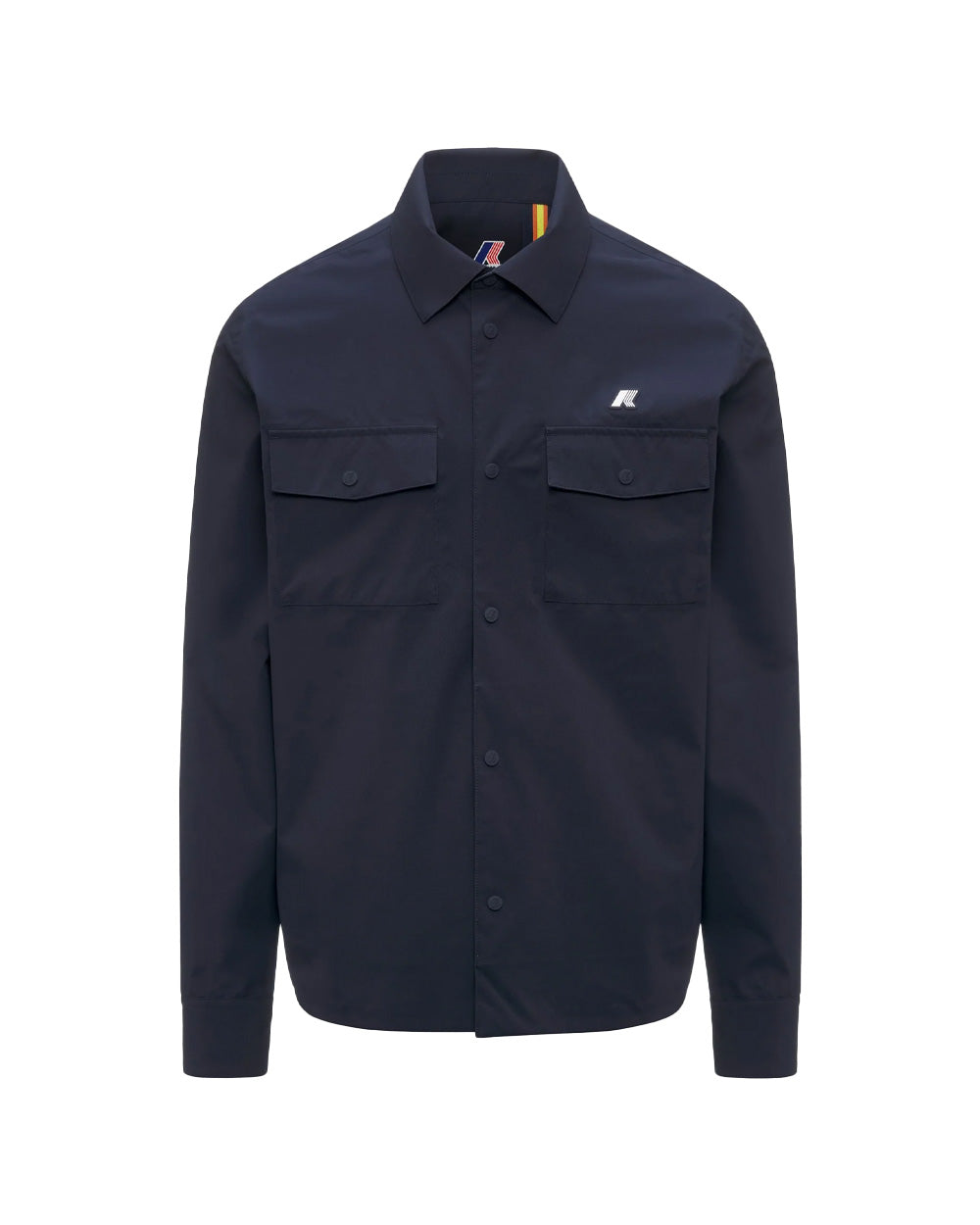 K-WAY Giubbino K-WAY uomo K5138MW UMBERT STRETCH 2LAYERS Blu antivento traspirante colletto camicia tasche K5138MW K89 