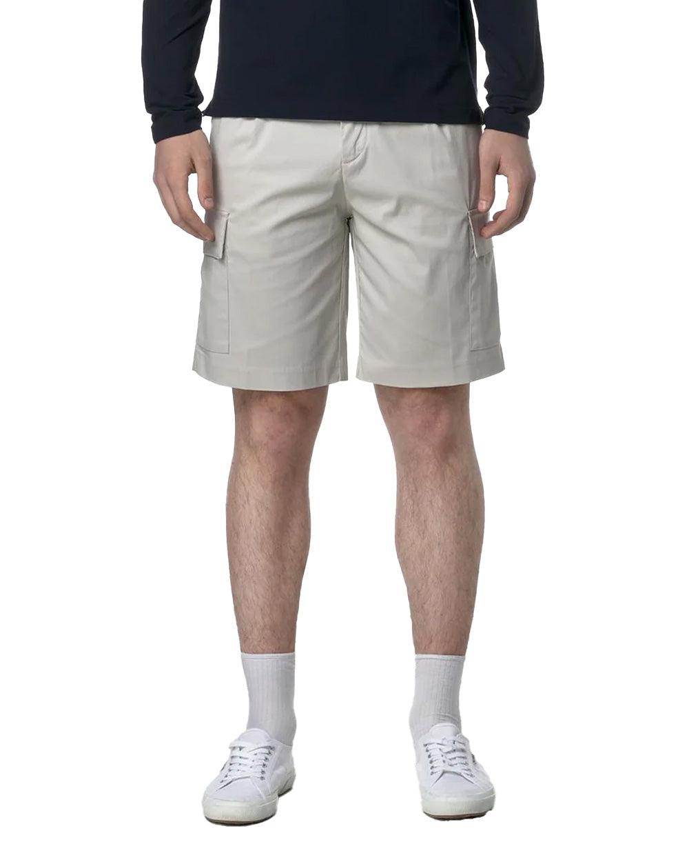 K-WAY Bermuda K-WAY uomo K6133NW SERJE TWILL TECH Beige cargo cotone tasche K6133NW 634 