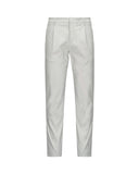 K-WAY men's trousers K61368W AILTON TWILL TECH White cotton chino gabardine pockets