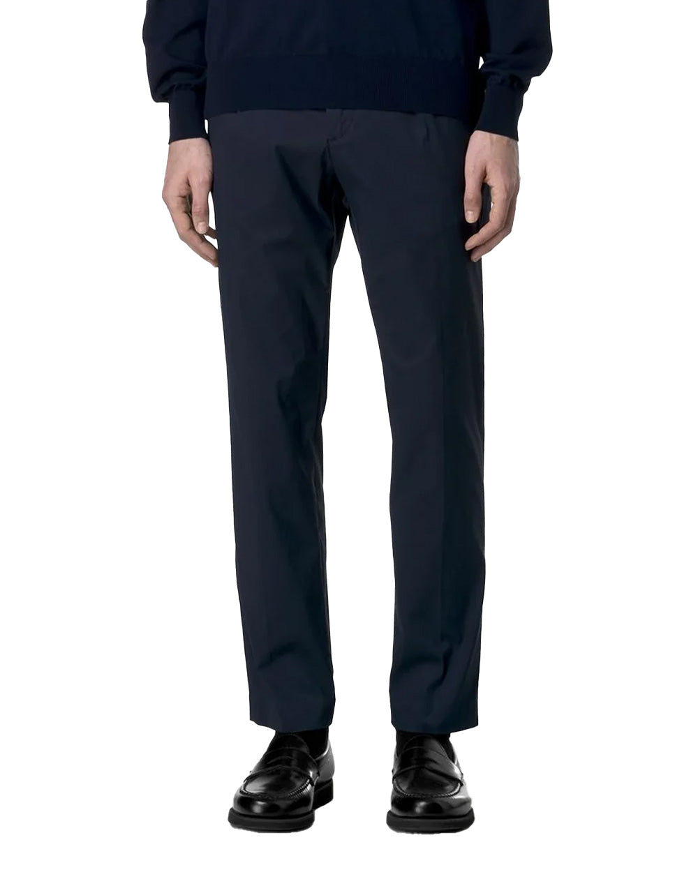 K-WAY Pantalone K-WAY uomo K61368W AILTON TWILL TECH Blu cotone chino gabardine tasche K61368W K89 