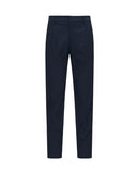 K-WAY Men's Trousers K61368W AILTON TWILL TECH Blue cotton chino gabardine pockets