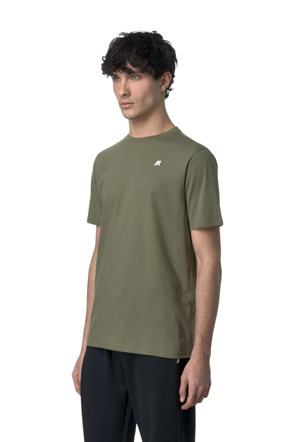 K-WAY T-shirt K-WAY uomo K7125UW V15 Verde K7125UW B15 
