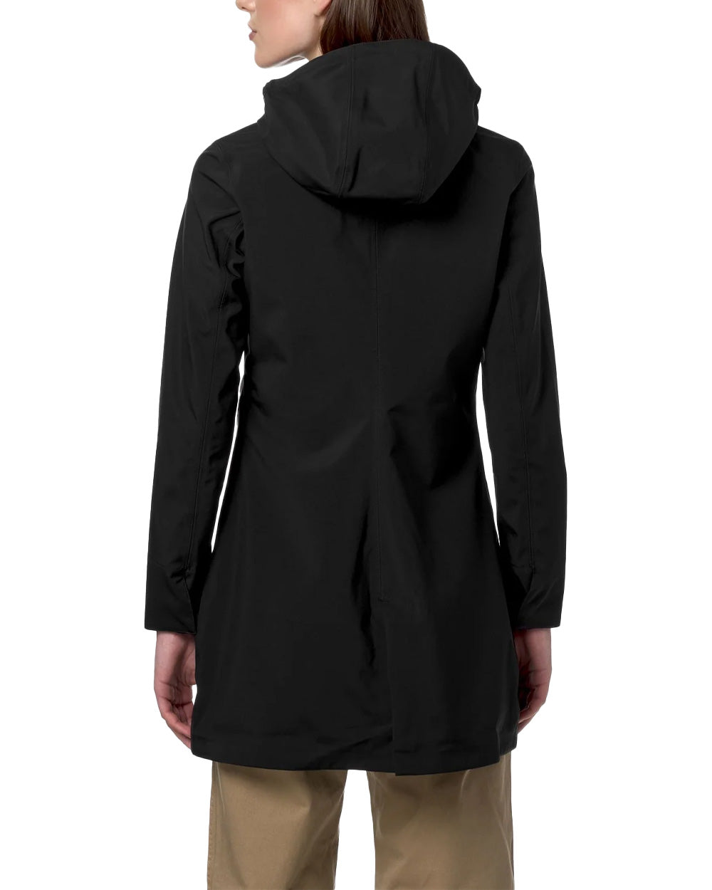 K-WAY Giubbino K-WAY donna K7127JW MATHY BONDED JERSEY Nero chiusura zip tasche fitting slim logo K7127JW USY 