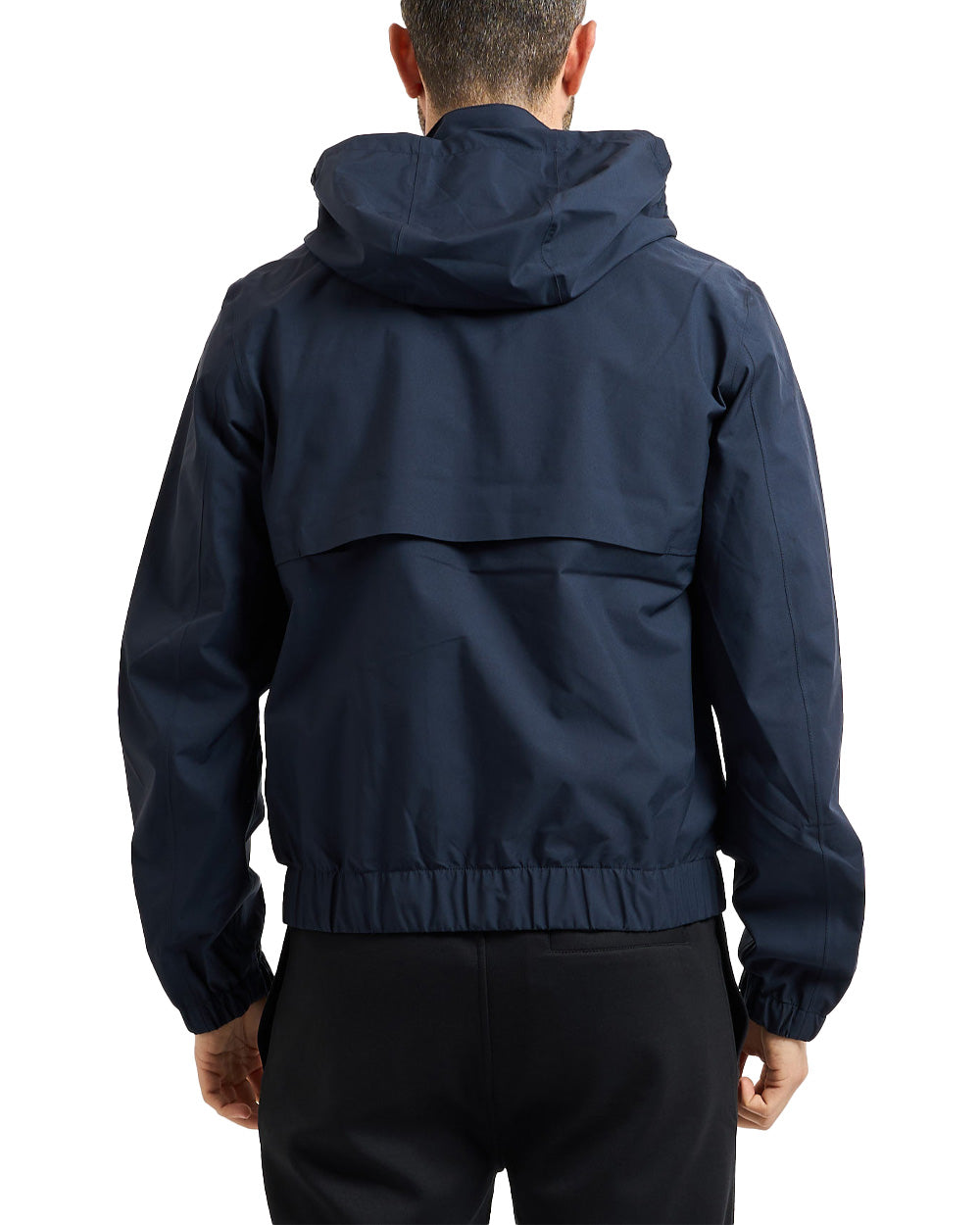 K-WAY Giubbino K-WAY uomo K71519W AURENE STRETCH 2L Blu impermeabile collo alto cappuccio due tasche K71519W K89 