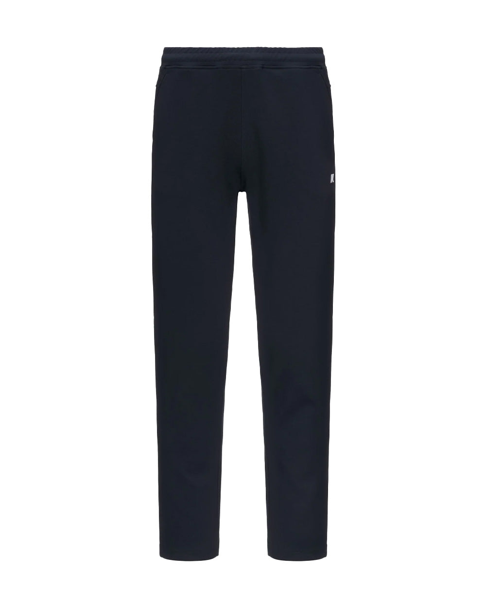K-WAY Pantalone K-WAY uomo K8132QW ITON INTERLOCK Blu bordo vita elastico coulisse tasche fitting regolare K8132QW K89 