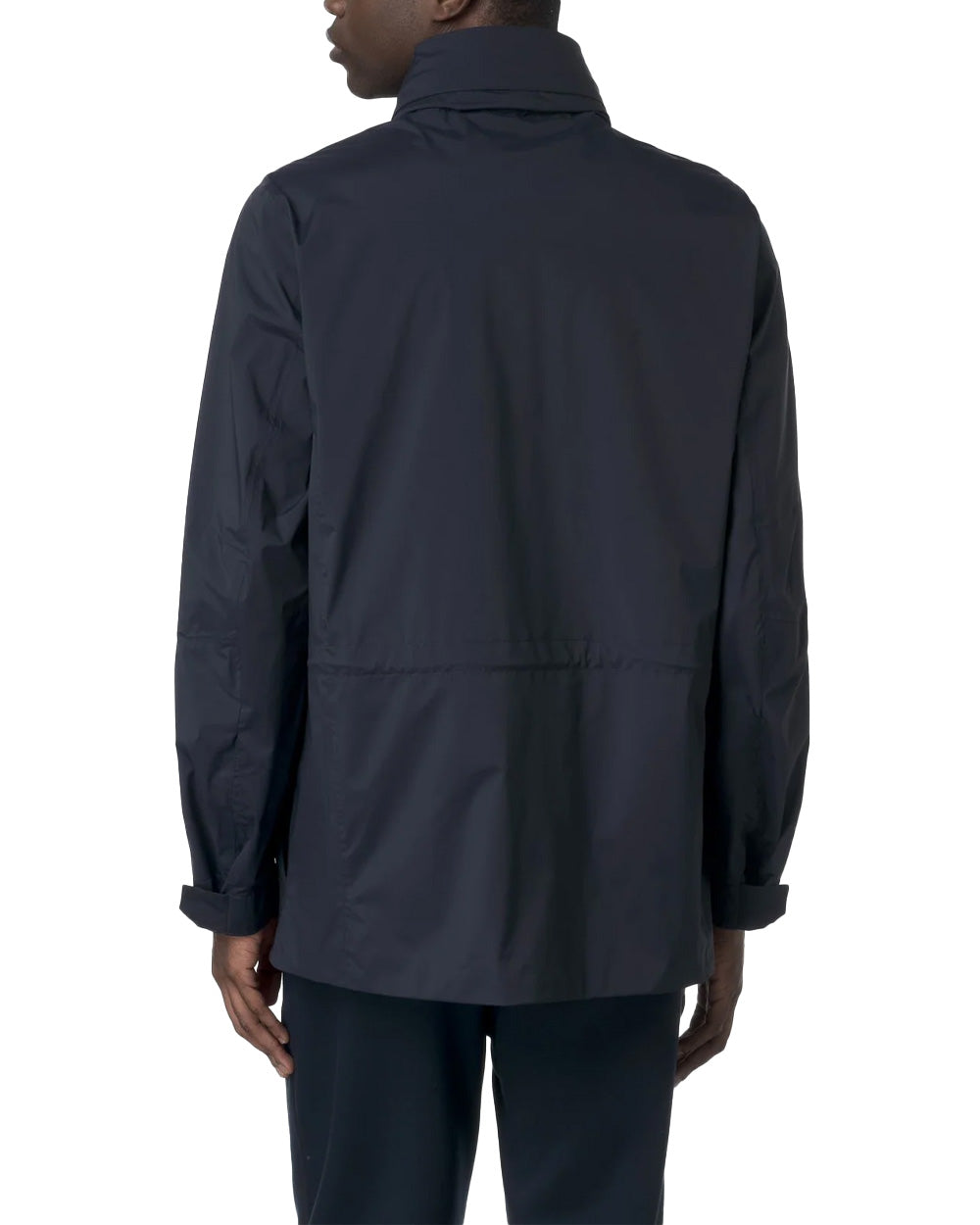 K-WAY Giubbino K-WAY uomo K8135HW MANUEL STRETCH Blu cappuccio chiusura zip vita regolabile K8135HW K89 