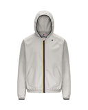 Giubbino K-WAY uomo K8138RW SIA Beige cappuccio zip tasca logo poliestere