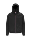 Giubbino K-WAY uomo K8138RW SIA Nero cappuccio zip tasca logo poliestere