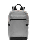 Zaino K-WAY unisex K8148CW MID LAON Grigio idroreppellente spallacci tasca logo