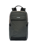 Zaino K-WAY unisex K8148CW MID LAON Verde idroreppellente spallacci tasca logo