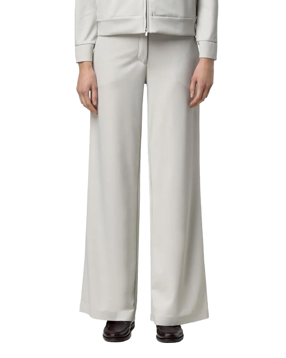 K-WAY Pantalone K-WAY donna K8148GW JALLE SL SPACER Beige elasticizzato antipiega zip gamba ampia K8148GW 634 