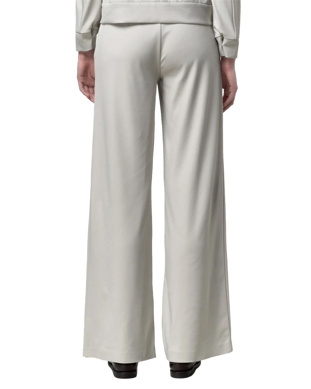 K-WAY Pantalone K-WAY donna K8148GW JALLE SL SPACER Beige elasticizzato antipiega zip gamba ampia K8148GW 634 