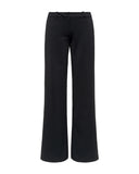 K-WAY women's trousers K8148GW JALLE SL SPACER Black stretch anti-crease wide leg zip
