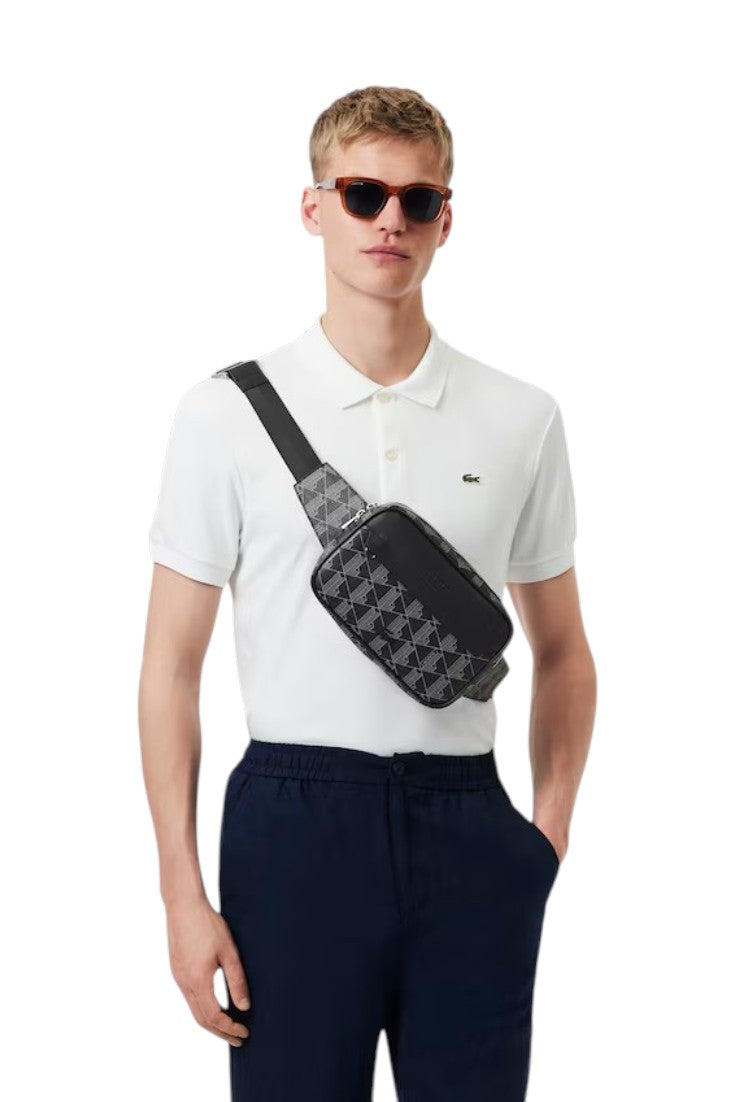 LACOSTE Marsupio LACOSTE uomo NH4004LX H45 Nero Monogram NH4004LX H45 