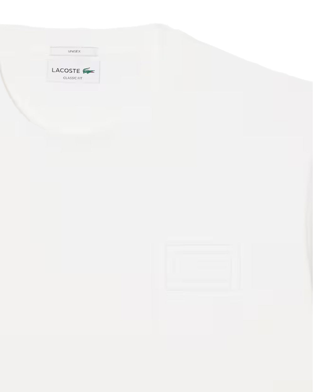 LACOSTE T-shirt LACOSTE uomo TH0753 Bianca maniche corte marchio classic fit collo a coste TH0753 70V 