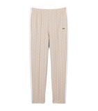 Pantalone Lacoste uomo XH1440 beige monogram jacquard