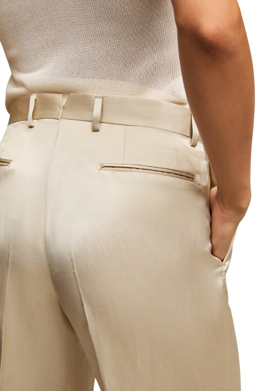 L.B.M. 1911 Pantalone L.B.M. 1911 donna 811064251 1 Karen lucido Beige <BR/> 811064251 1 