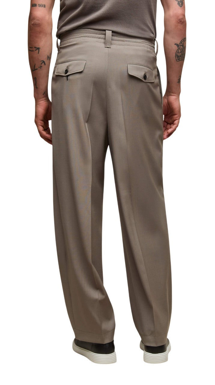 L.B.M. 1911 Pantalone L.B.M. 1911 uomo 819164213 4 Mark in lana Tortora<BR/> 819164213 4 