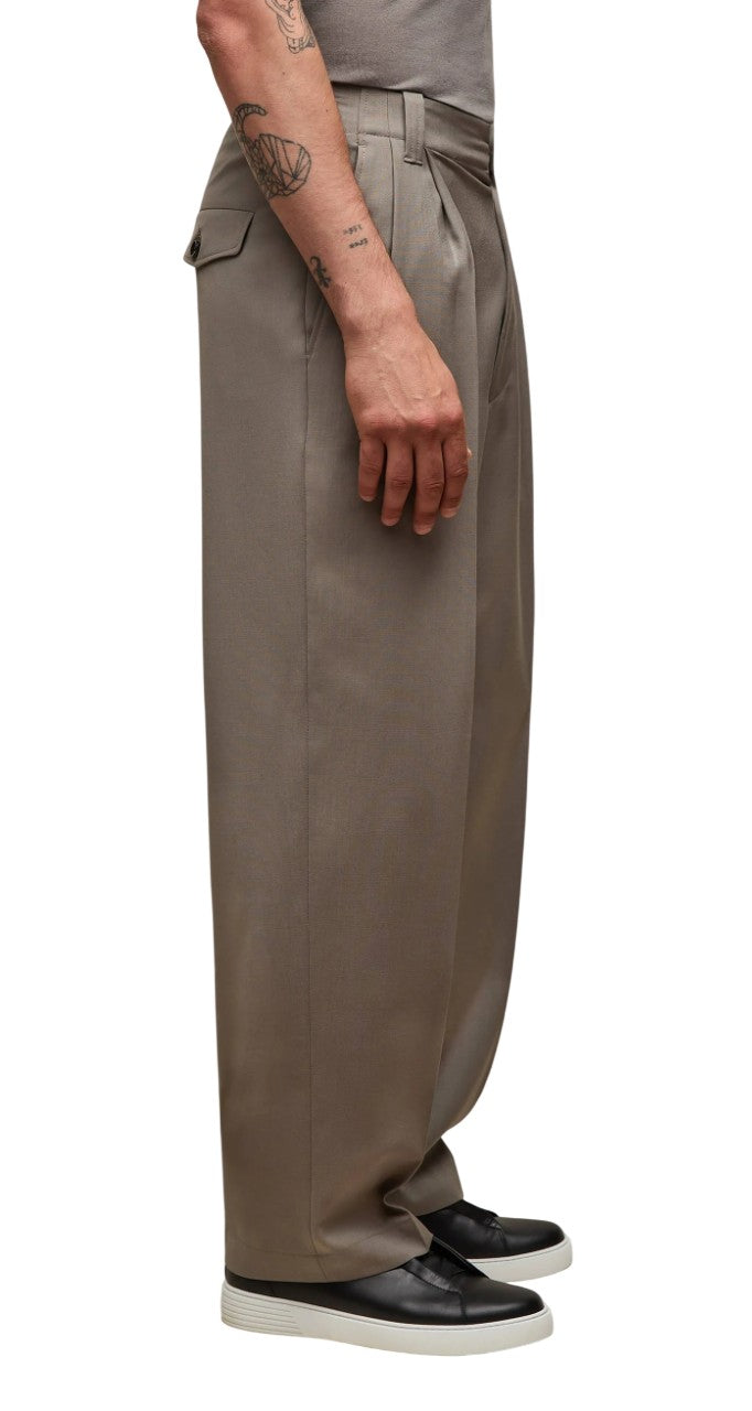 L.B.M. 1911 Pantalone L.B.M. 1911 uomo 819164213 4 Mark in lana Tortora<BR/> 819164213 4 