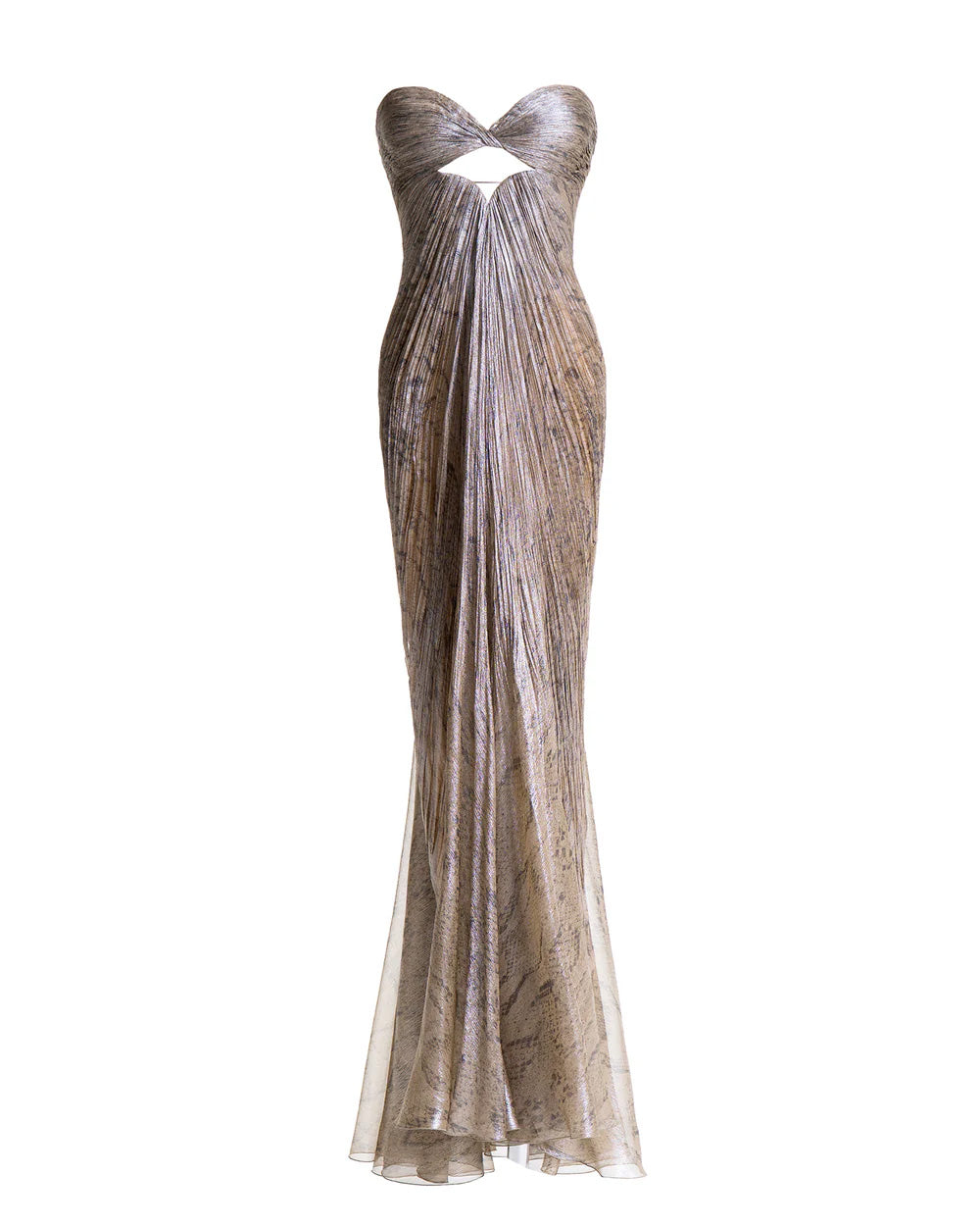 MARIA LUCIA HONAN Abito MARIA LUCIA HONAN donna Rachel PF006341 Bronzo seta schienale regolabile foderato cerniera PF006341 1 