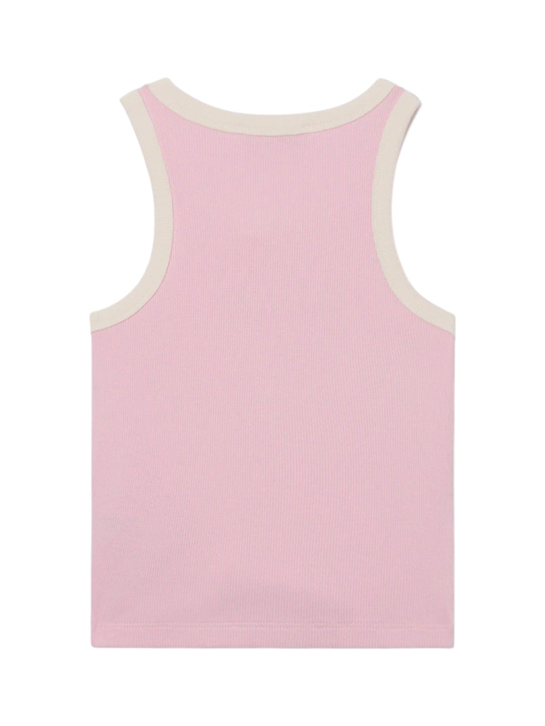 MC2 SAINT BARTH Top MC2 SAINT BARTH bambina BLUE002 04213L 2010 Blue Jr con logo ricamato e profili Rosa Panna<BR/> BLUE00204213L 2010 