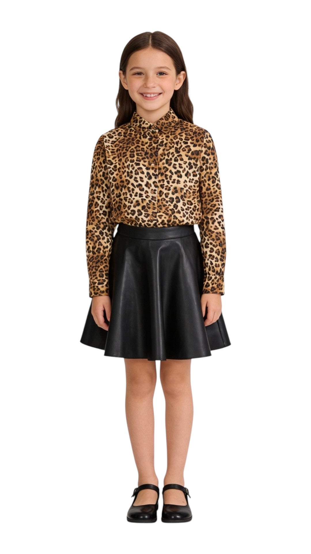 MC2 SAINT BARTH Camicia MC2 SAINT BARTH bambina BRIG003 07520L 19 Mini Brigitte Cotton Sand Leopard Sabbia Marrone<BR/> BRIG00307520L 19 