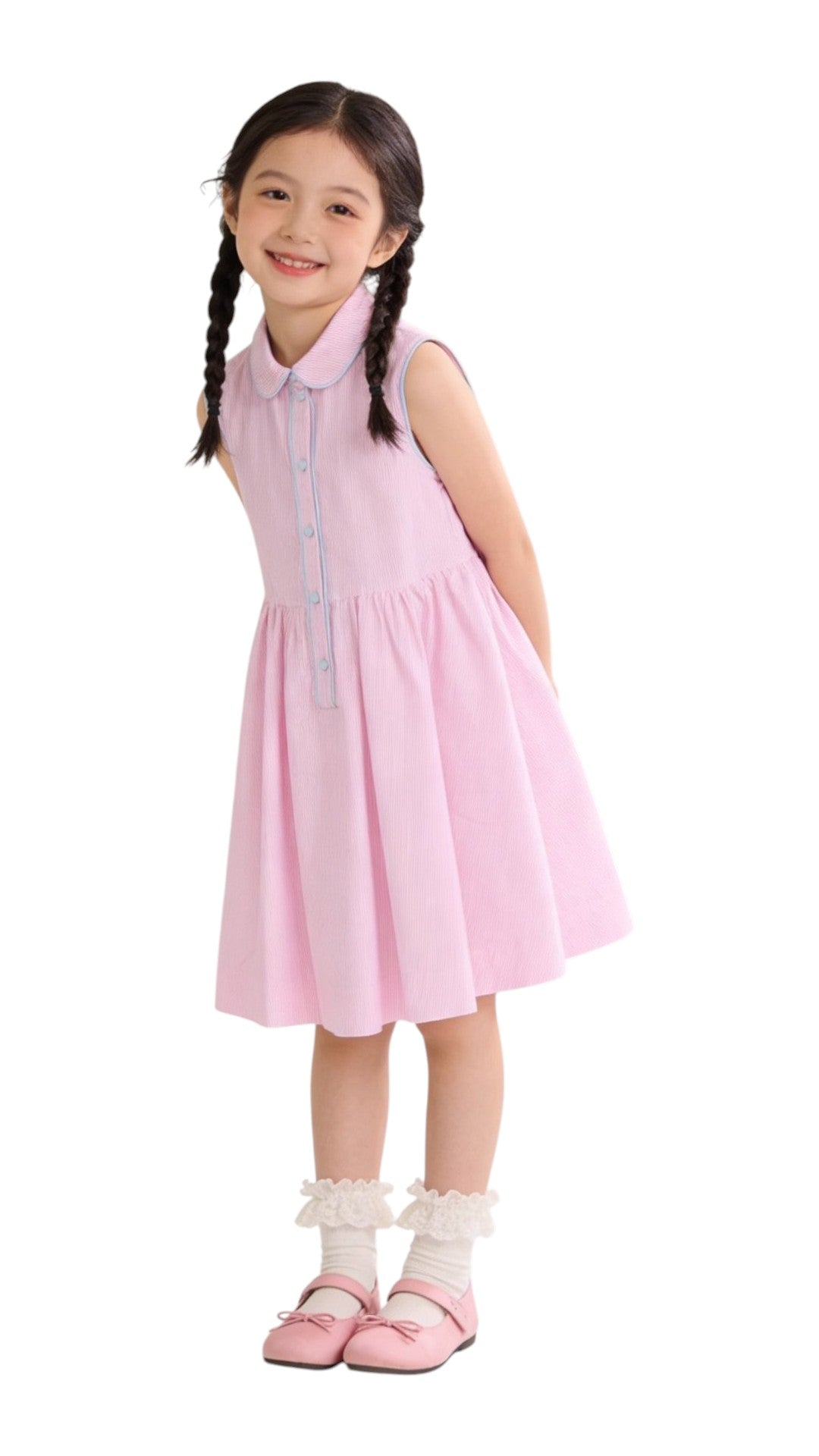 MC2 SAINT BARTH Bermuda MC2 SAINT BARTH donna ELM0001 03215L 21 Elma Cotton Stripes senza maniche a righe Rosa Bianco<BR/> ELM000103215L 21 