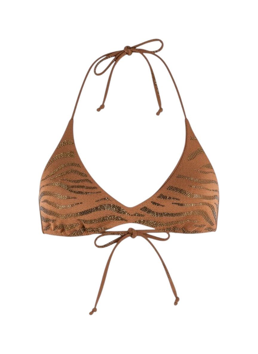 MC2 SAINT BARTH Bikini top MC2 SAINT BARTH donna HES0001 08605L18 Marrone zebrato HES000108605L 18 