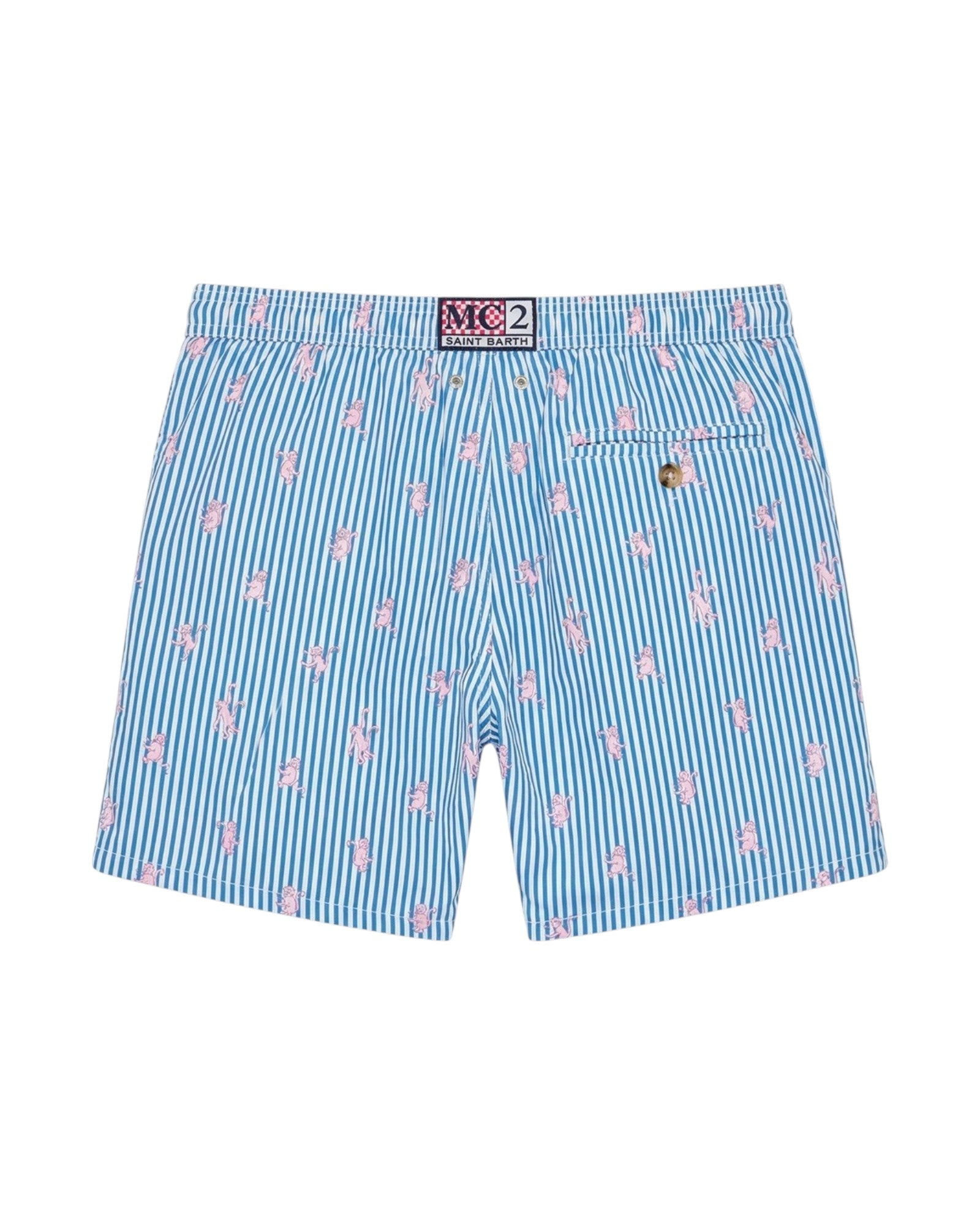 MC2 SAINT BARTH Costume MC2 SAINT BARTH uomo LIG00160 0225L 17 Lighting Micro Stretch Monkey Stripe a righe Azzurro LIG001600225L 17 