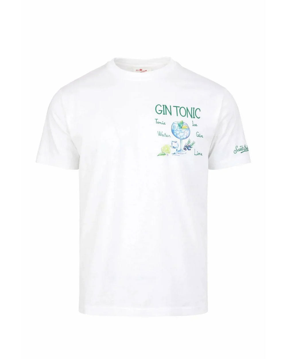 MC2 SAINT BARTH T-shirt Mc2 Saint Barth uomo Portofino Gin tonic bianca POT000102489L 01N 