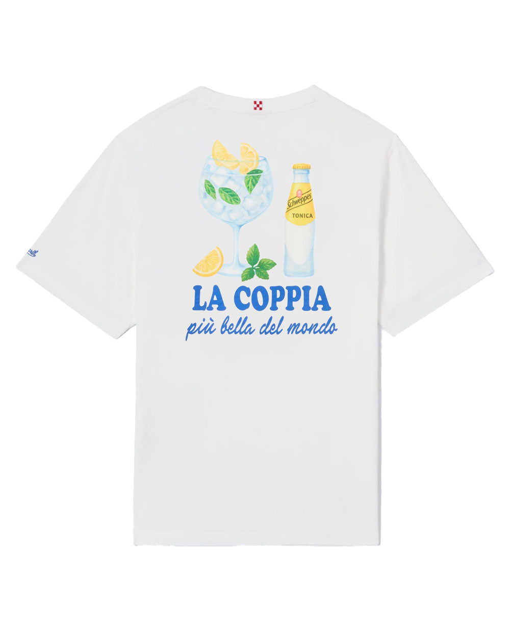 MC2 SAINT BARTH T-shirt Mc2 Saint Barth uomo Portland coppia Schweppes bianca PRL000204568L 001N 