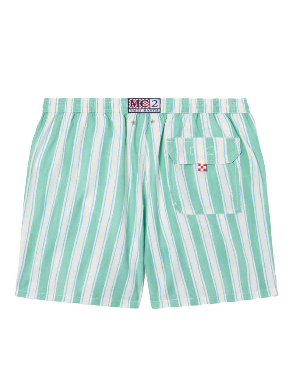MC2 SAINT BARTH Costume Mc2 Saint Barth uomo Syros big stripes verde acqua SYR000104047L 5331 