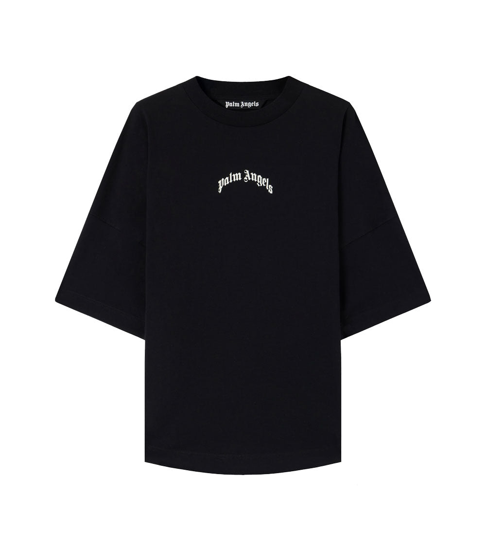 PALM ANGELS T-shirt Palm Angels uomo PMAA10BS26JER007 nera logo classico sopra<BR/><BR/> PMAA10BS26JER007 103 