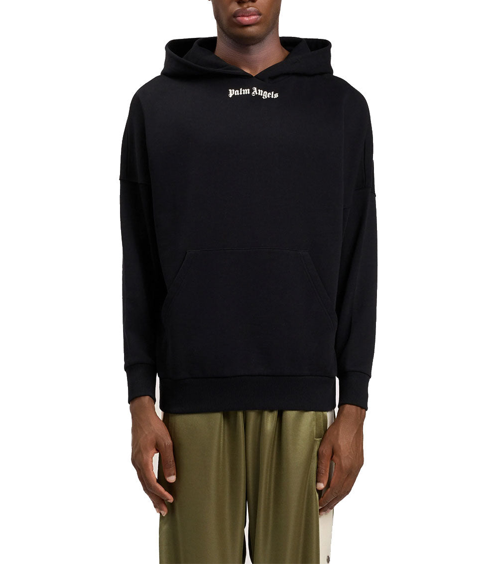 PALM ANGELS Felpa Palm Angels uomo PMBB036S26FLE001 nera logo classico cappuccio<BR/> PMBB036S26FLE001 1003 