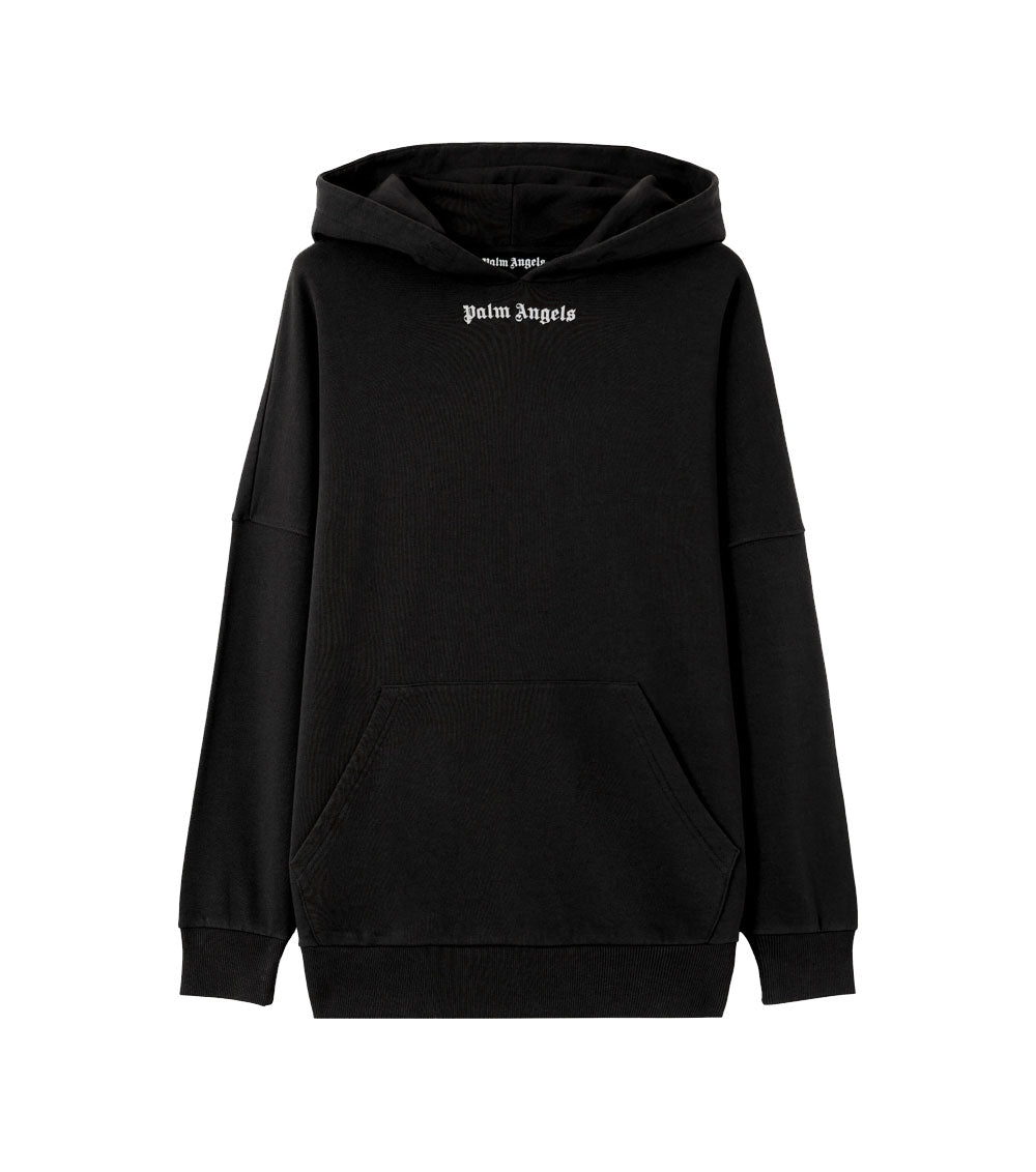 PALM ANGELS Felpa Palm Angels uomo PMBB036S26FLE001 nera logo classico cappuccio<BR/> PMBB036S26FLE001 1003 