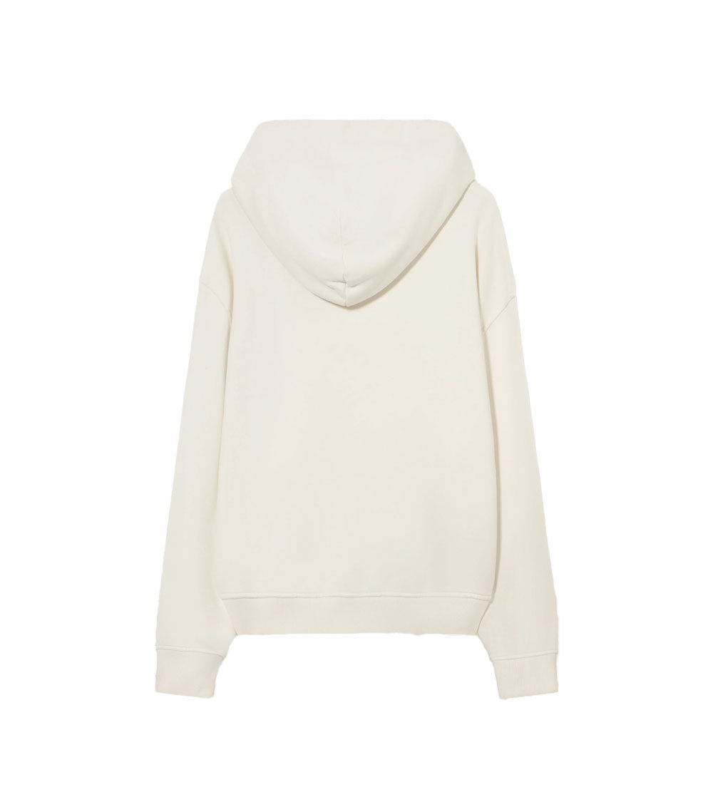 PALM ANGELS Felpa Palm Angels uomo PMBB17DS26FLE007 bianca logo sul collo cappuccio<BR/> PMBB17DS26FLE007 0310 