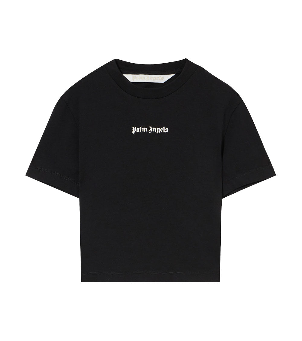 PALM ANGELS T-shirt Palm Angels donna  PWAA077S26JER001 nera logo classico PWAA077S26JER001 1003 