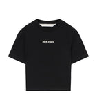 Palm Angels women's t-shirt PWAA077S26JER001 black classic logo