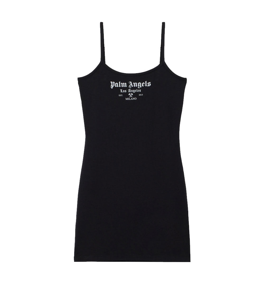 PALM ANGELS Abito Palm Angels donna PWDH009S26JER001 nero mini aderente Milan LA PWDH009S26JER001 1003 