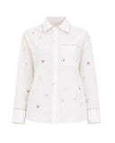 Camicia Pennyblack donna 2611111313200 009 Ricetta fantasia marina Bianco