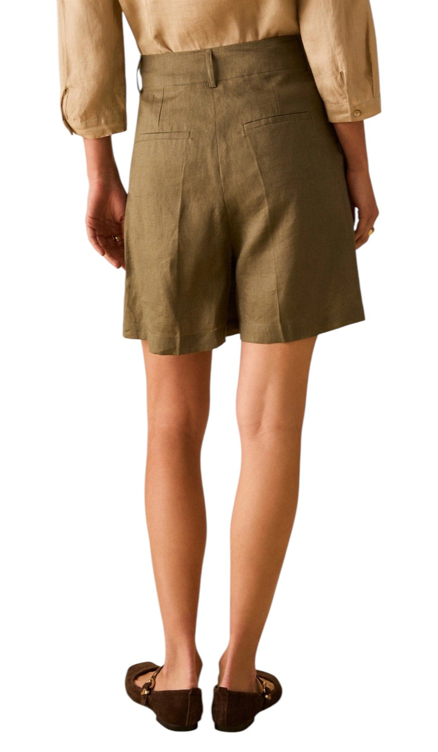 PENNYBLACK Bermuda Pennyblack donna 2611141023200 004 Addobbo in puro lino Kaki<BR/> 2611141023200 004 